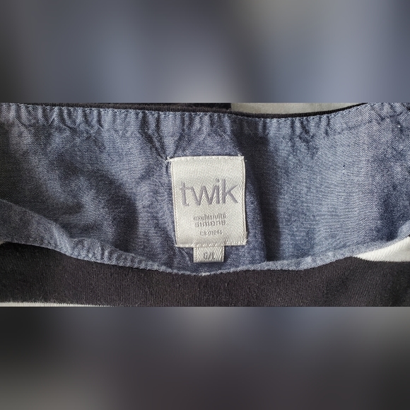 twik, Large, Black with white stripe dress - Picture 3 of 3